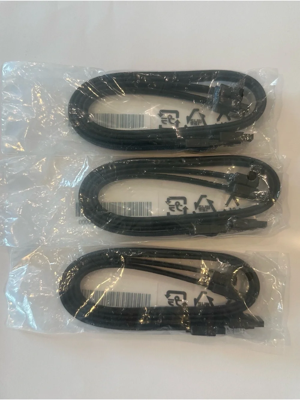 Lot Of 3 ASUS SATA III HDD Cables P/N: 14013-00240000